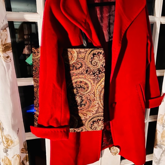 Chico's Velvety Paisley Print Tote Bag - Picture 2 of 5